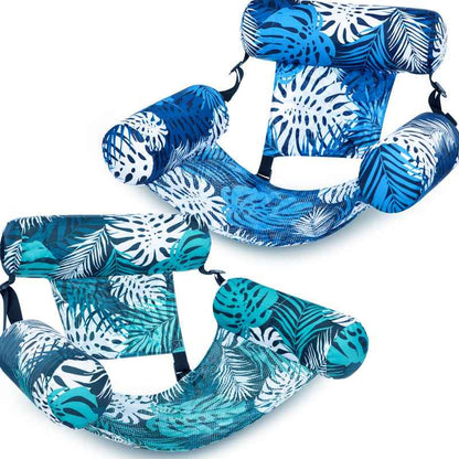 💺 50% OFF NOW! 🌴 Inflatable Floating Chair – Tropical Leaf & Ultra-Light  🌊