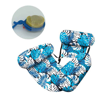 💺 50% OFF NOW! 🌴 Inflatable Floating Chair – Tropical Leaf & Ultra-Light  🌊