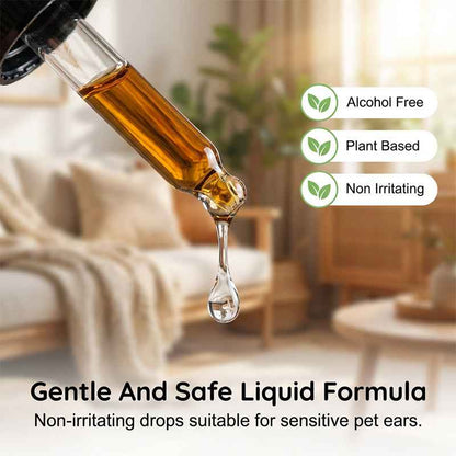 🐶🐱 Natural Ear Drops | Anti-Itch & Wax Removal for Dogs & Cats