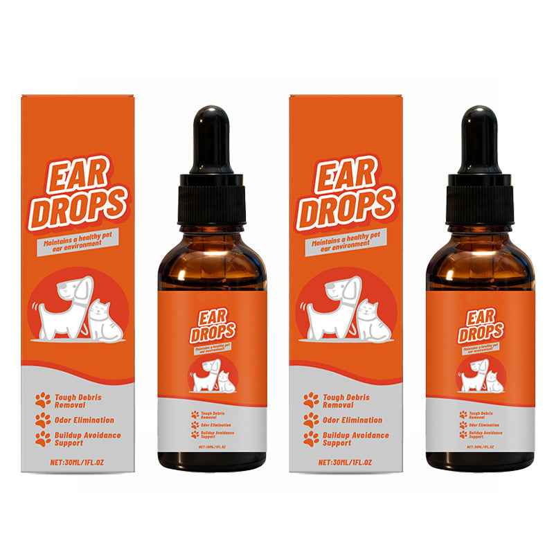 🐶🐱 Natural Ear Drops | Anti-Itch & Wax Removal for Dogs & Cats