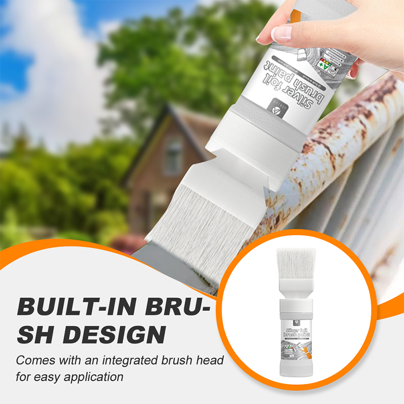 🥳2026 HOT SALE🥳💞50K+ SOLD!🖌️✨ 50% OFF! Water‑Based Metallic Silver Paint with Built‑in Brush – No extra brush needed. Covers scratches & stains in one simple spray. DIY home refresh! 🏠🎨