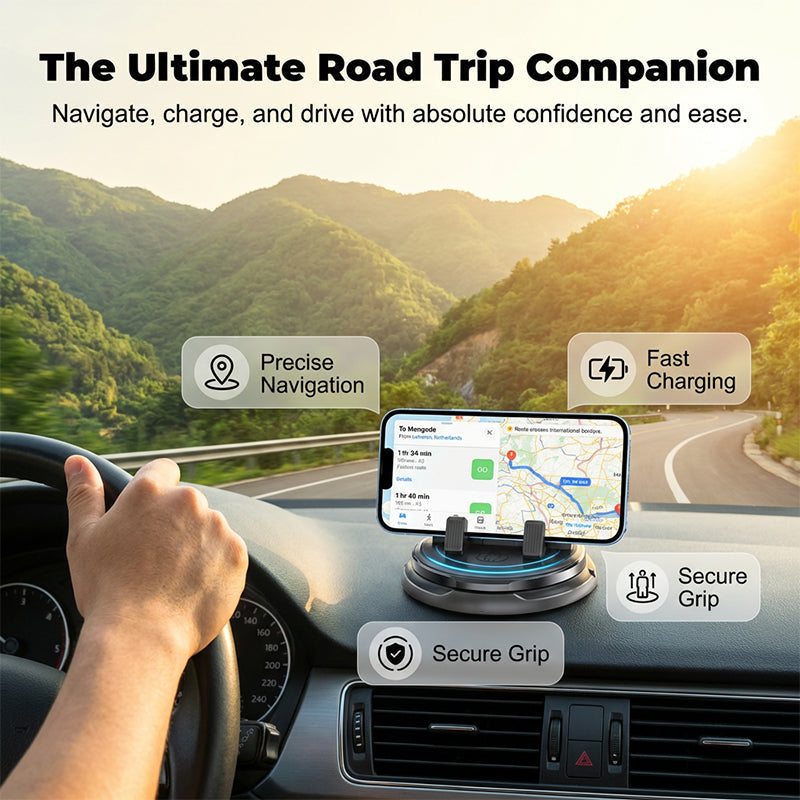 🔥50% OFF Today🔥 360° Rotating Dashboard Car Phone Holder – Stable Non-Slip Phone Mount