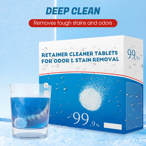 👑47% OFF Father's Day Sale🔥Fast&Easy-Retainer Cleaner Tablets for Odor & Stain Removal🦷