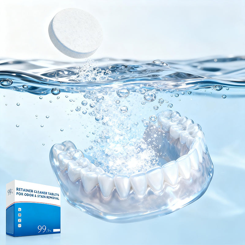 👑47% OFF Father's Day Sale🔥Fast&Easy-Retainer Cleaner Tablets for Odor & Stain Removal🦷
