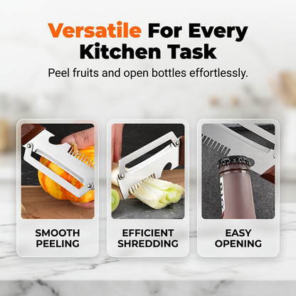 3-in-1 Scallion Shredder & Peeler Kitchen Tool🧄🥢💫