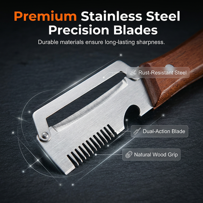 3-in-1 Scallion Shredder & Peeler Kitchen Tool🧄🥢💫