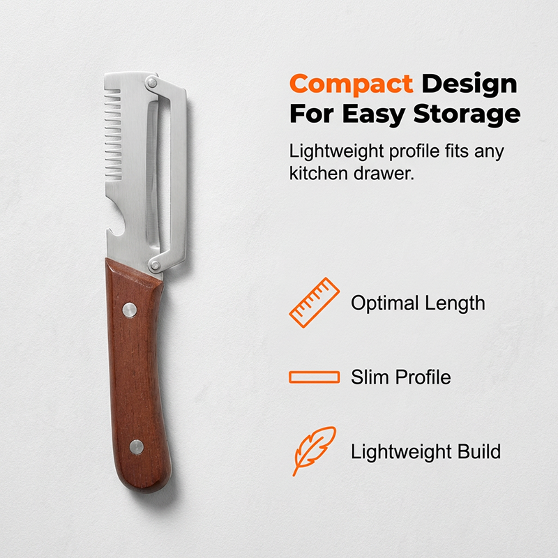 3-in-1 Scallion Shredder & Peeler Kitchen Tool🧄🥢💫
