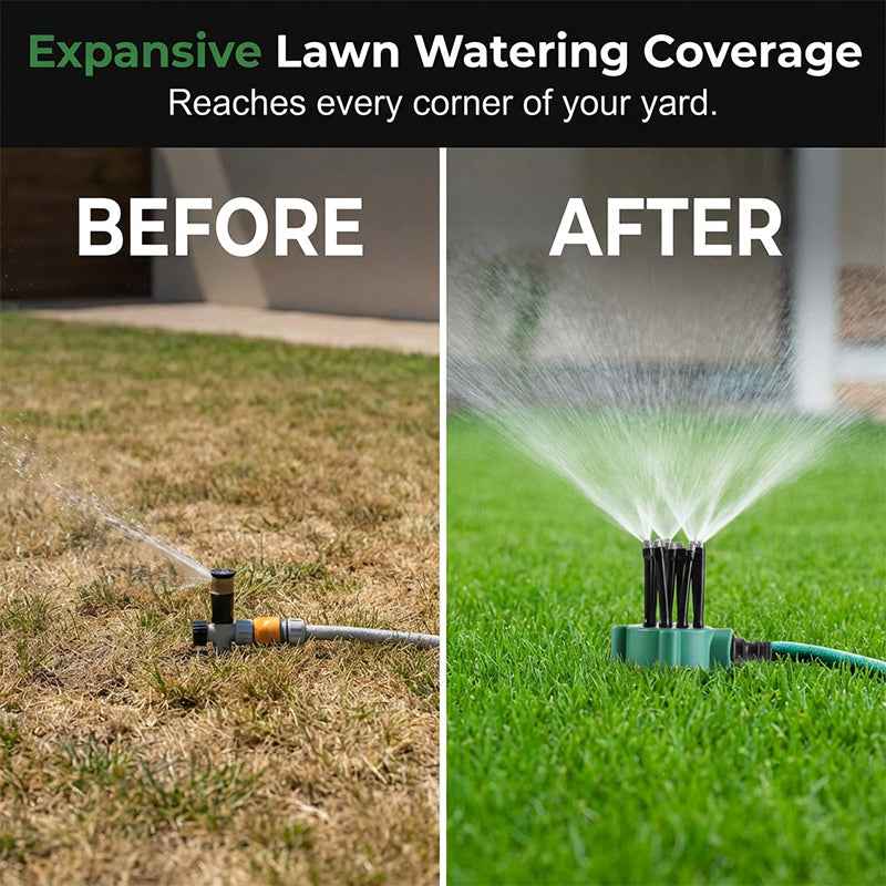 🏡2026 Hot Sale-Precision Garden Irrigation🌱360° Multi-Directional Lawn Sprinkler💧