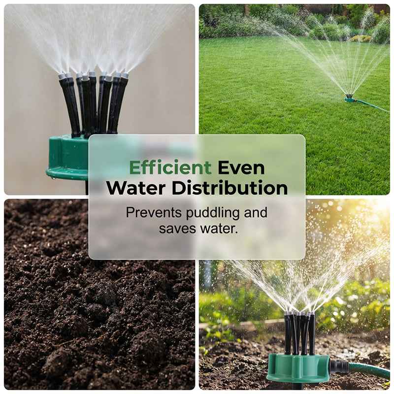 🏡2026 Hot Sale-Precision Garden Irrigation🌱360° Multi-Directional Lawn Sprinkler💧