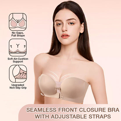 💜 Last Chance 50% Off Seamless Front Closure Bra With Adjustable Straps
