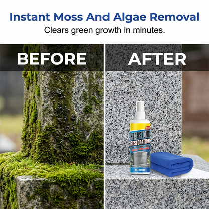 🔥Last Day Promotion⏰🎁Headstone Cleaning & Restoration Spray – Remove Stains Instantly