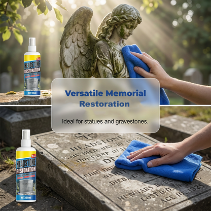 🔥Last Day Promotion⏰🎁Headstone Cleaning & Restoration Spray – Remove Stains Instantly