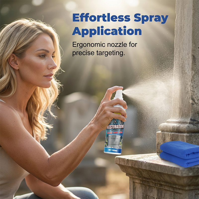 🔥Last Day Promotion⏰🎁Headstone Cleaning & Restoration Spray – Remove Stains Instantly