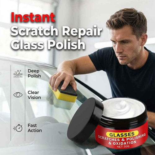 Buy 1 Get 1 Free Last Day🛻Fast Action&For Every Scratches-Glass Scratch Remover Wax🧽