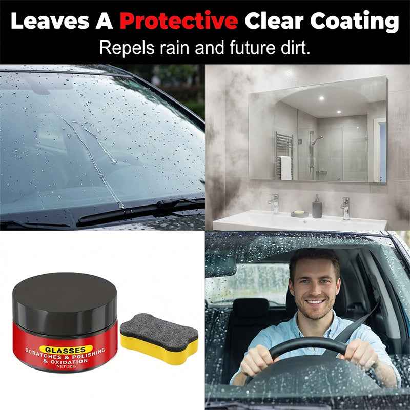 Buy 1 Get 1 Free Last Day🛻Fast Action&For Every Scratches-Glass Scratch Remover Wax🧽