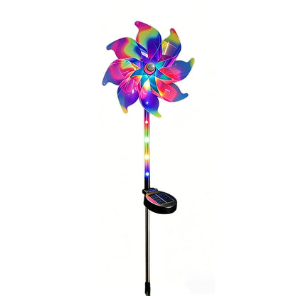 🔥Summer Hot Sale 50% OFF✨ Solar Powered Rainbow Pinwheel Garden Light🌈