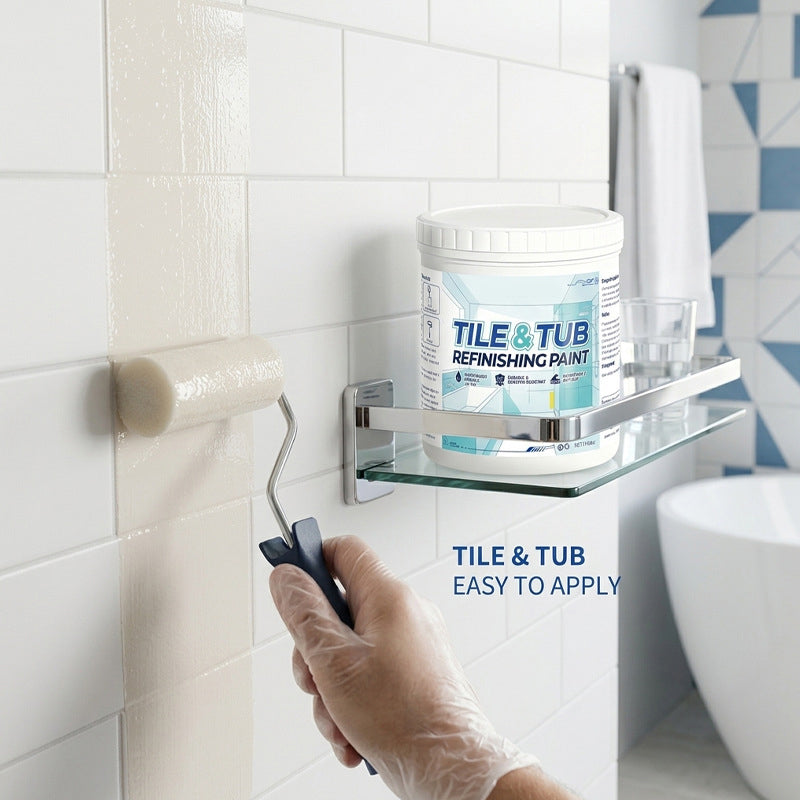 Easy DIY Tile and Tub Paint Application