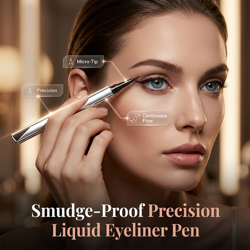 Waterproof Precision Liquid Eyeliner – Smudge-Proof Micro-Fine Tip Eye Makeup Pen