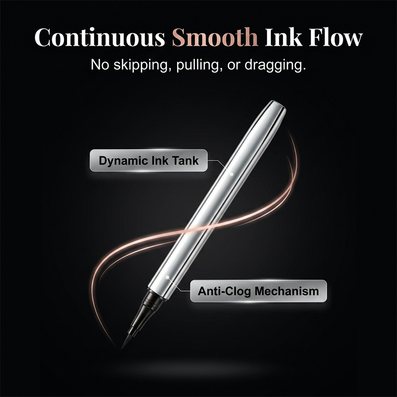 Waterproof Precision Liquid Eyeliner – Smudge-Proof Micro-Fine Tip Eye Makeup Pen