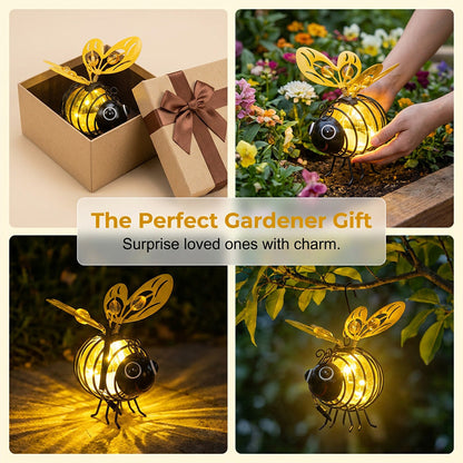 Hanging Solar Bee Garden Light 🐝 Cute Outdoor Lantern for Patio, Porch & Flower Beds