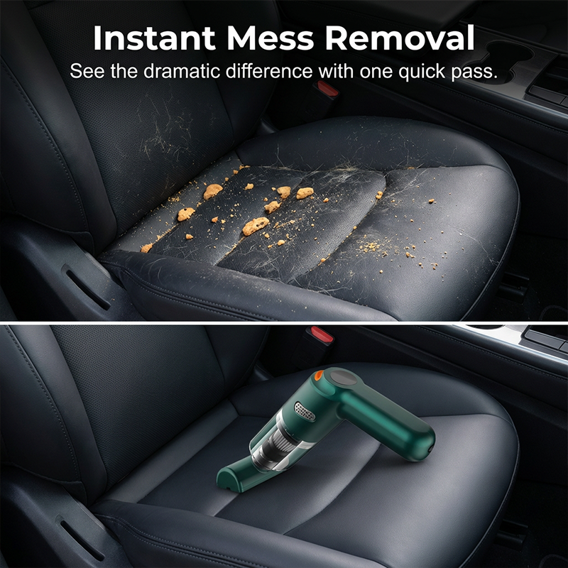 ⏳Limited-time 49% off⏰Cordless car vacuum – 10000Pa suction, lightweight, long battery life!🚗💨