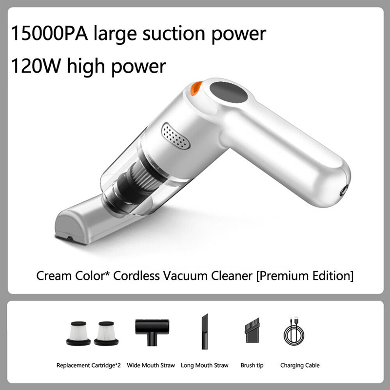 ⏳Limited-time 49% off⏰Cordless car vacuum – 10000Pa suction, lightweight, long battery life!🚗💨