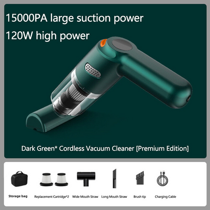 ⏳Limited-time 49% off⏰Cordless car vacuum – 10000Pa suction, lightweight, long battery life!🚗💨