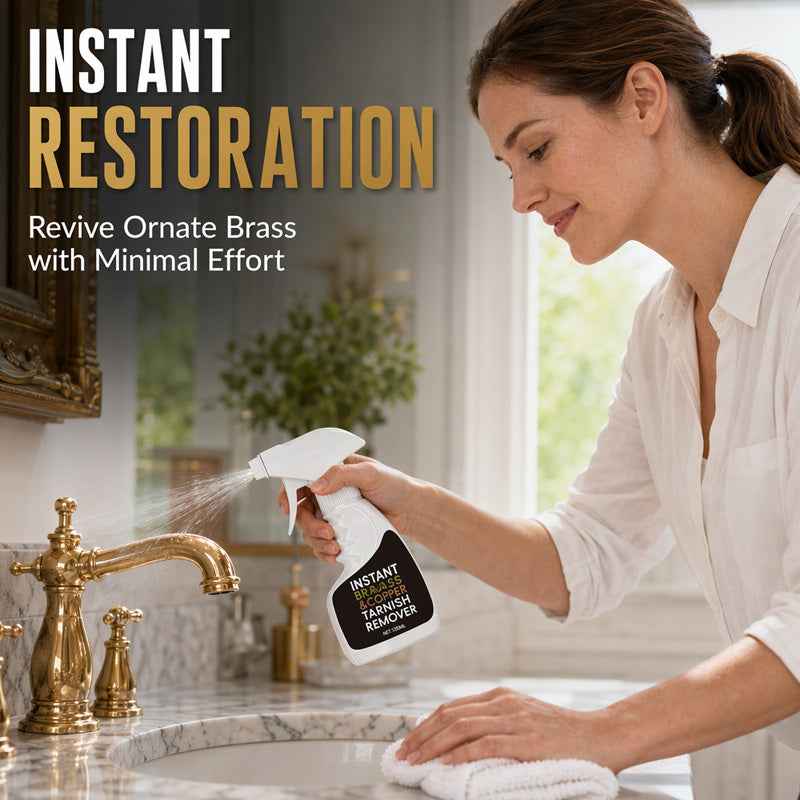 🏆✨ Today 49% OFF🔥 Instant Brass Tarnish Remover Spray | The Easy Way to Restore Beautiful Brass Shine