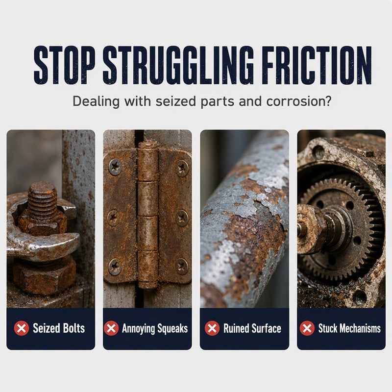 🔩⚡ Hot Sale 50% OFF🔥 Rust Removal & Lubricant Spray | Free Stuck Parts & Keep Metal Moving Smoothly