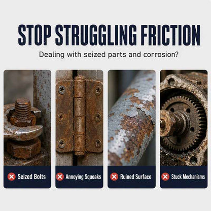 🔩⚡ Hot Sale 50% OFF🔥 Rust Removal & Lubricant Spray | Free Stuck Parts & Keep Metal Moving Smoothly