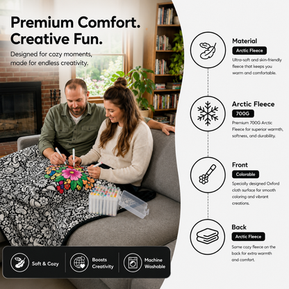 Ahlwo™ Coloring Blanket🖍️ Color It. Wash It. Repeat It! 🔄✨