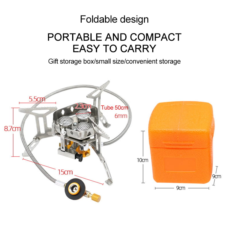 ⛺️Summer New Arrive🔥50% OFF !!⏰Camping Gas Burner – 5800W, Piezo Ignition, Windproof 🔥