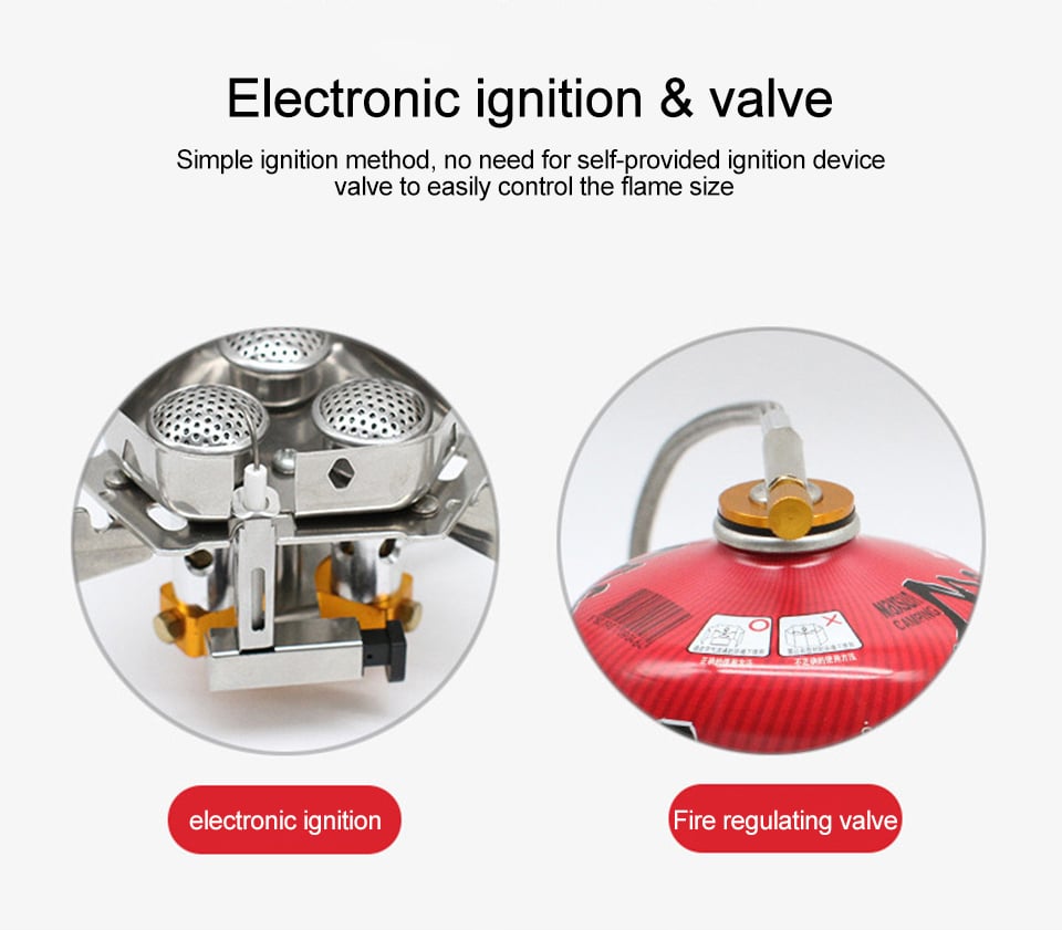 ⛺️Summer New Arrive🔥50% OFF !!⏰Camping Gas Burner – 5800W, Piezo Ignition, Windproof 🔥