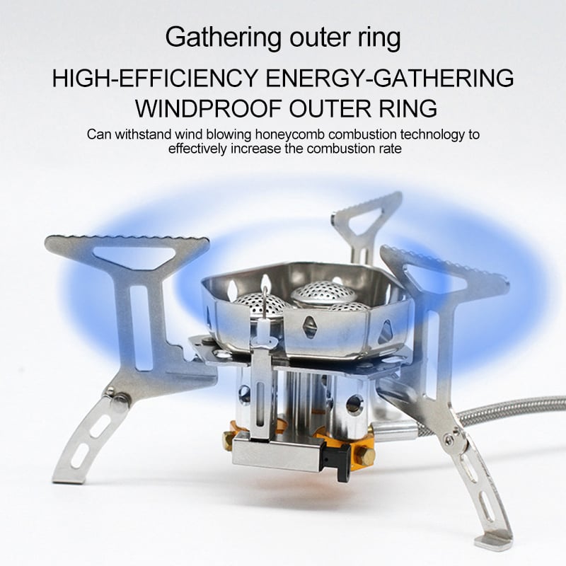 ⛺️Summer New Arrive🔥50% OFF !!⏰Camping Gas Burner – 5800W, Piezo Ignition, Windproof 🔥