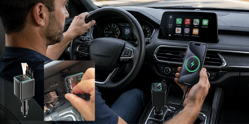 7-in-1 Retractable Car Charger