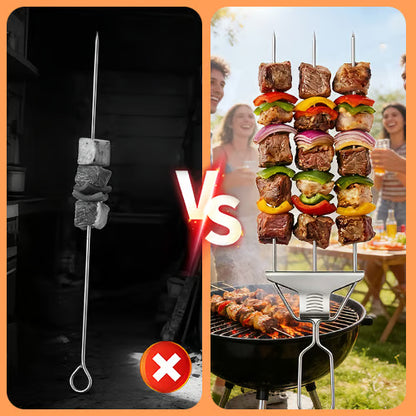 3-Way Stainless Steel BBQ Skewers