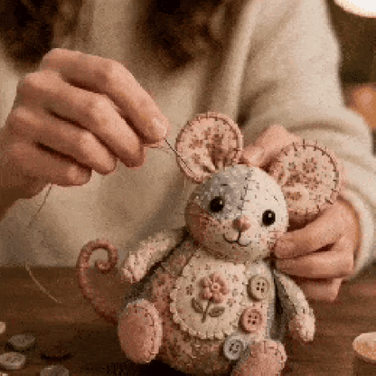 Charming Patchwork Mouse DIY Kit