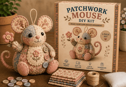 Charming Patchwork Mouse DIY Kit