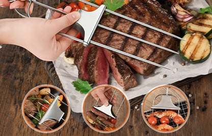 3-Way Stainless Steel BBQ Skewers
